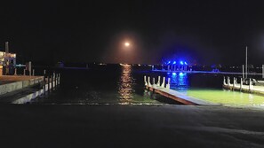 Magnificent moonrise view over the Atlantic Ocean from your RV window. 