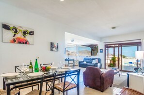Indoor dining table and chairs
