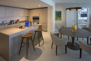 Kitchen and dining area