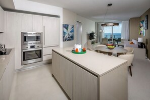 Kitchen and dining area