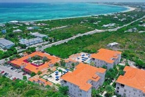 Aerial view of the resort