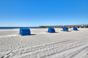 Enjoy daily beach access with dedicated cabanas—ideal for long, breezy afternoons by the ocean.