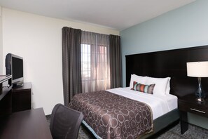 Drift to sleep in a comfortable bed after a wonderful day outside.