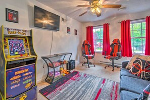 Game Room 1 | Free WiFi | 2nd-Floor Bedrooms/Showers | Towels & Linens