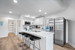 Whip up delicious meals in this charming kitchen