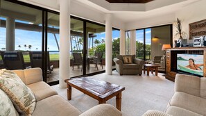 Top floor overlooking the #13 fairway of the picturesque Mauna Lani's South course