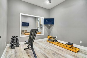 Private Gym - So you can keep up with your fitness routine