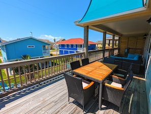 Catch some rays as you dine on our beautiful deck!