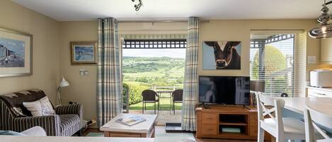 The living room at Primrose Retreat, Yorkshire