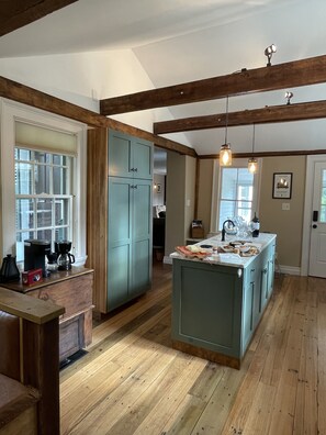 Kitchen island with prep-sink