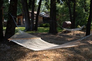 Use one of our hammocks or set up your own! 