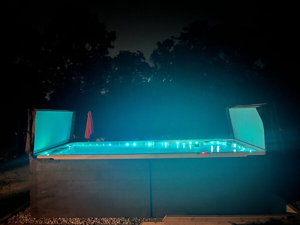 Swim Spa / Endless Pool @ Night