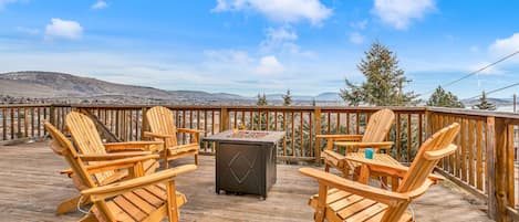 Relax on the spacious deck