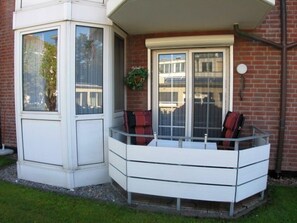 Balkon im Hochparterre