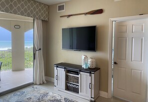 Included smart tv with cable. 