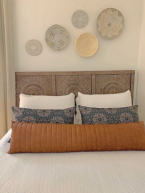 Rest easy in this queen guest room.