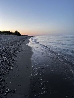 Sonnenuntergang am Hausstrand