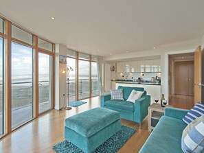 Stylish open-plan living space | Apartment 22 - Horizon View, Westward Ho!