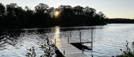 Dock (seasonally available) is the perfect place to relax and watch the loons
