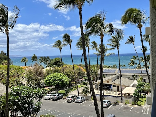 View of the ocean from the lanai.