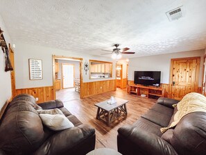 Wind angle view of the living room
