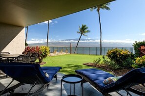 Soak up stunning Maui views from this modern oceanfront retreat—steps from the beach, luxe vibes all around. Your island escape with Luxe Maui Properties awaits!