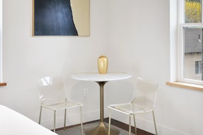 Marble dining table for 2