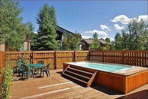 Extra Large Hot Tub open Winter and Summer.