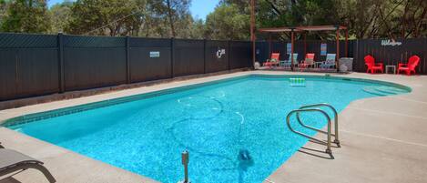 The Pool is large and the perfect place to cool off on those hot summer days.