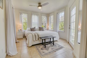 Bedroom 1 - King Bed located on the main floor with tons of natural light brightening up the room.

*Each bedroom includes dreamy mattresses and quality, sustainable linens.