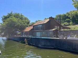 View of pool from the dock