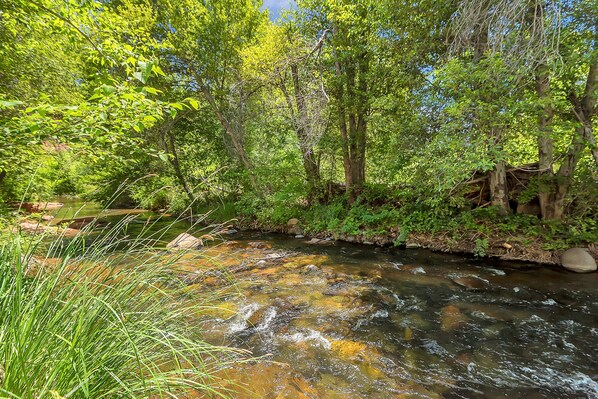 Relax next to the peaceful creek