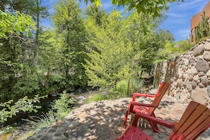 Enjoy the Calming Creek Located Just Steps From the Property!