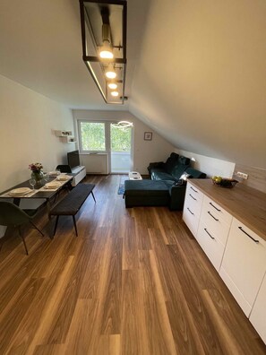 kitchen and livingroom