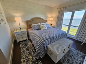 Bay views from master bedroom