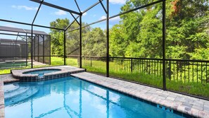 Swim laps in the morning or float lazily in the afternoon in the private pool.
