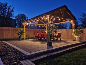 Gazebo with Dinning / Ping Pong table