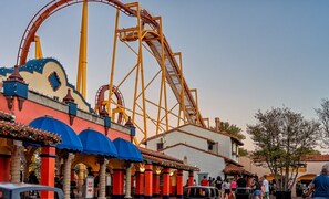 Enjoy roller coasters at Six Flag Fiesta - 25 min away