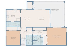 Floor plan of condo