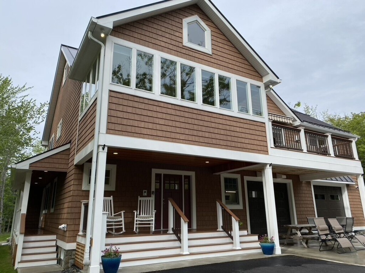 Modern home across the street from Acadia National Park
