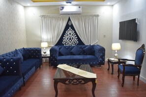 The living room in our DHA house is the place to relax and unwind.