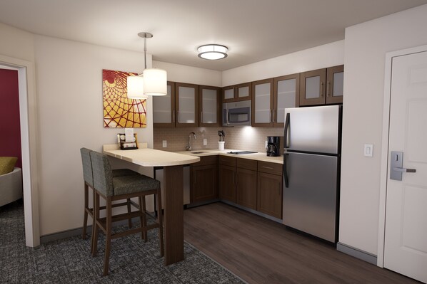 Hungry? Cook up a meal in your kitchen!