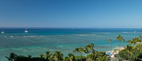 Vue sur la plage/l’océan