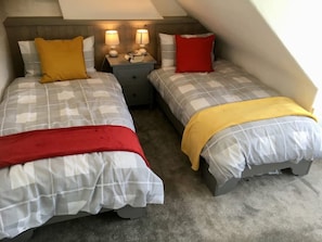 Bedroom twin beds option.