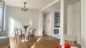 View of the dining room