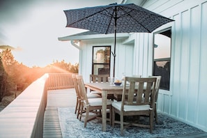 Sunsets and nature watching from the expansive upper decks.