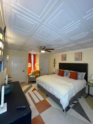 Master bedroom king-size bed