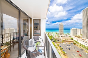 Stunning ocean views from right side of your balcony.