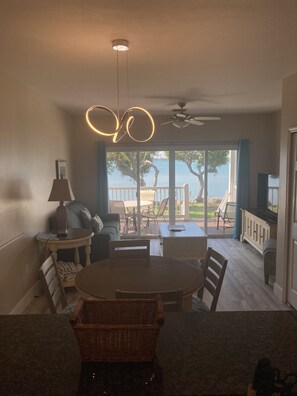 View from the kitchen. (Pullout couch)