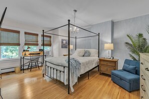 Bedroom 1, Queen bed, Single sleeper Chair Bed